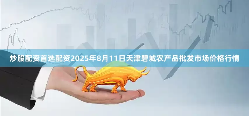 炒股配资首选配资2025年8月11日天津碧城农产品批发市场价格行情